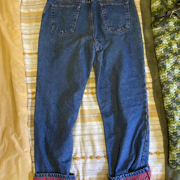 Vintage L.L. Bean double L relaxed fit lined cotton high rise jeans | size 12T - Picture 10 of 10